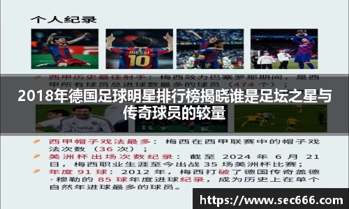 2018年德国足球明星排行榜揭晓谁是足坛之星与传奇球员的较量